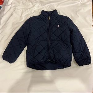Ralph Lauren Girls Kids Polo Pony quilted jacket size 4 years 4T